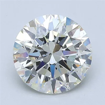 2.01ct J SI2 Rare Carat Ideal Cut Round Diamond