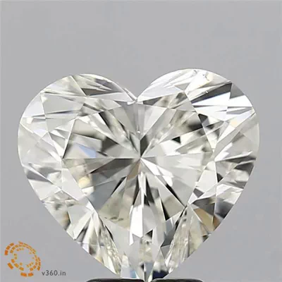 4.02ct K SI1 Rare Carat Ideal Cut Heart Diamond