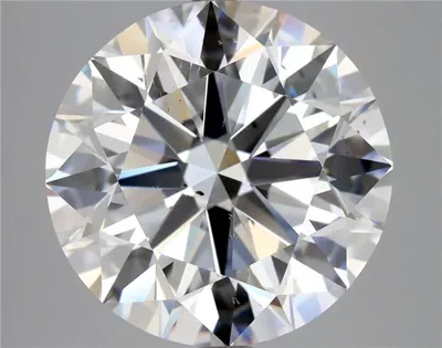6.19ct D SI1 Rare Carat Ideal Cut Round Diamond