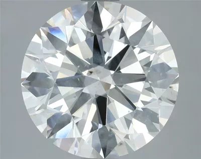 4.03ct J SI2 Rare Carat Ideal Cut Round Diamond