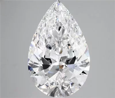 5.27ct D VS2 Rare Carat Ideal Cut Pear Diamond