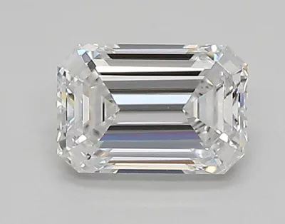 0.86ct D VVS1 Rare Carat Ideal Cut Emerald Lab Grown Diamond