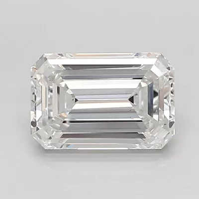 3.04ct F VS1 Rare Carat Ideal Cut Emerald Lab Grown Diamond