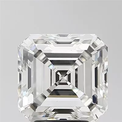 4.08ct G VS1 Rare Carat Ideal Cut Asscher Lab Grown Diamond