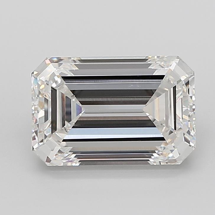 7.01ct F VS1 Excellent Cut Emerald Lab Grown Diamond