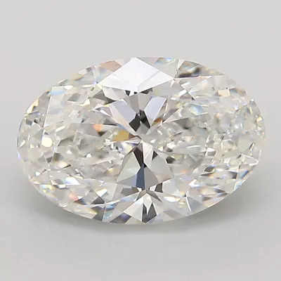 2.51ct E VS1 Rare Carat Ideal Cut Oval Lab Grown Diamond