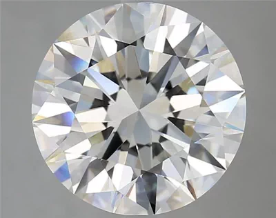 5.14ct J SI2 Rare Carat Ideal Cut Round Diamond