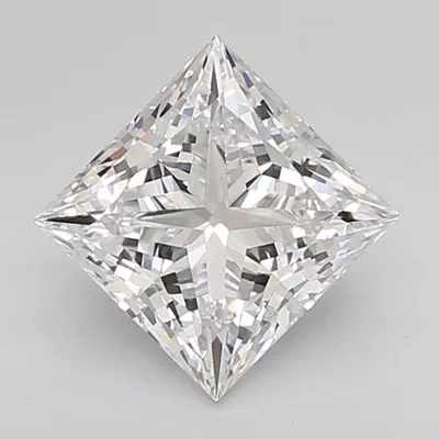 2.51ct E VS1 Rare Carat Ideal Cut Princess Lab Grown Diamond