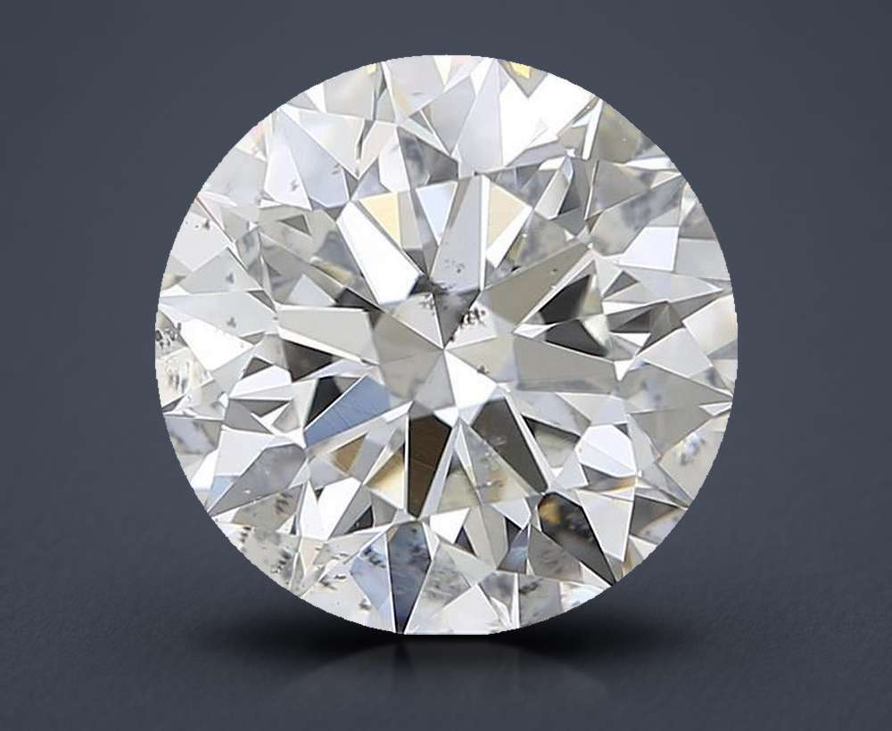 4.52ct H SI2 Rare Carat Ideal Cut Round Diamond
