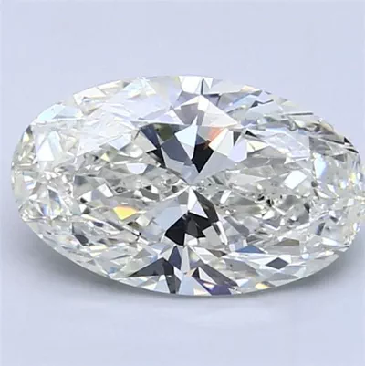 2.01ct J SI1 Rare Carat Ideal Cut Oval Diamond