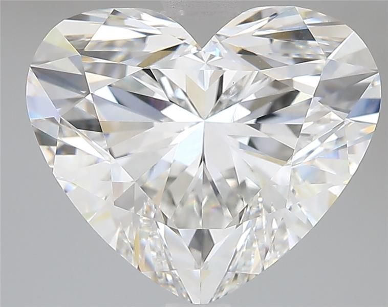 5.09ct E VVS2 Rare Carat Ideal Cut Heart Lab Grown Diamond