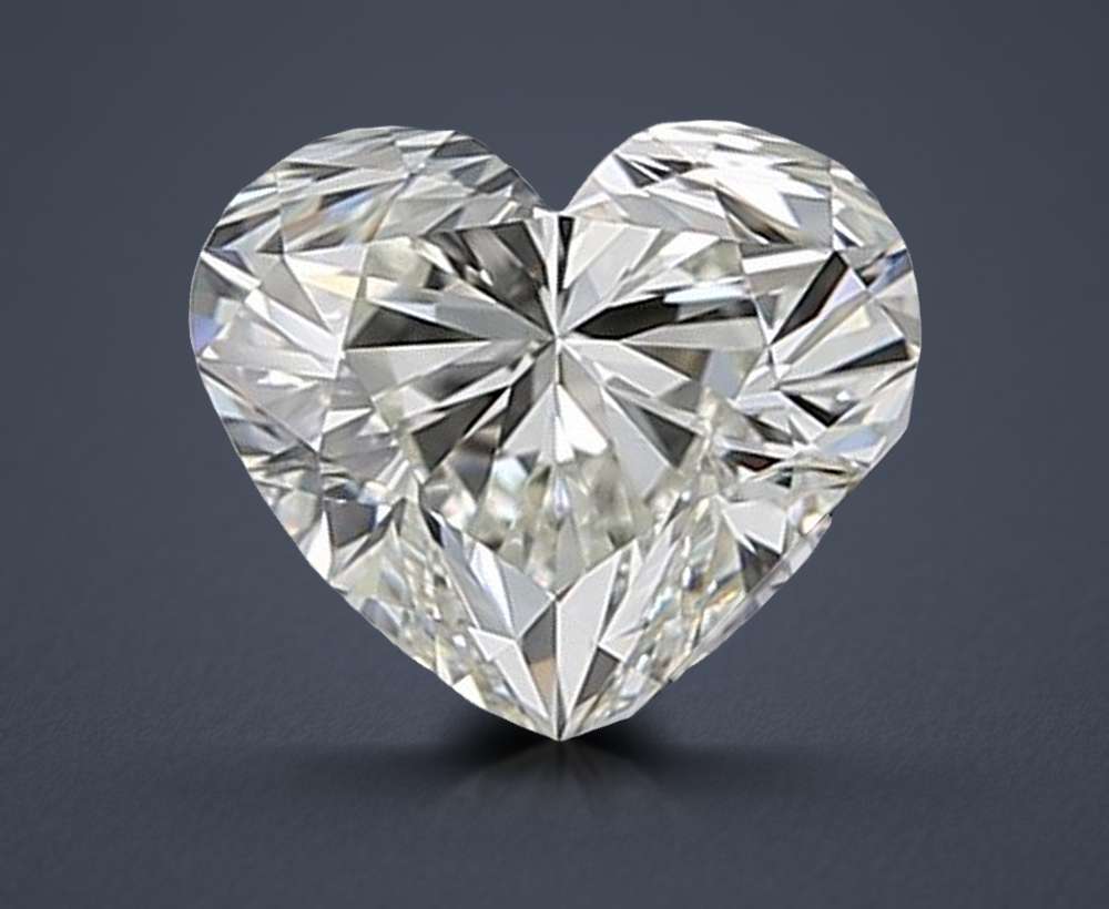0.73ct J VS1 Rare Carat Ideal Cut Heart Diamond