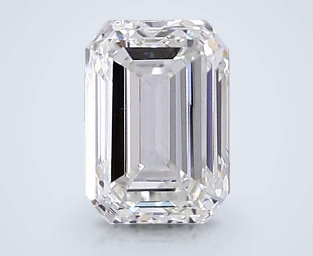 1.50ct F VS1 Rare Carat Ideal Cut Emerald Lab Grown Diamond