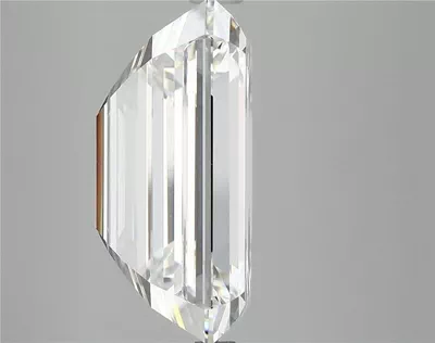 12.35ct F VVS2 Rare Carat Ideal Cut Emerald Lab Grown Diamond