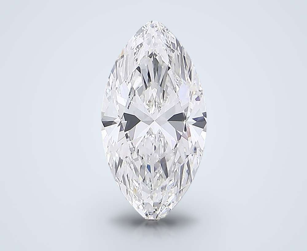 7.04ct F VS1 Rare Carat Ideal Cut Marquise Lab Grown Diamond