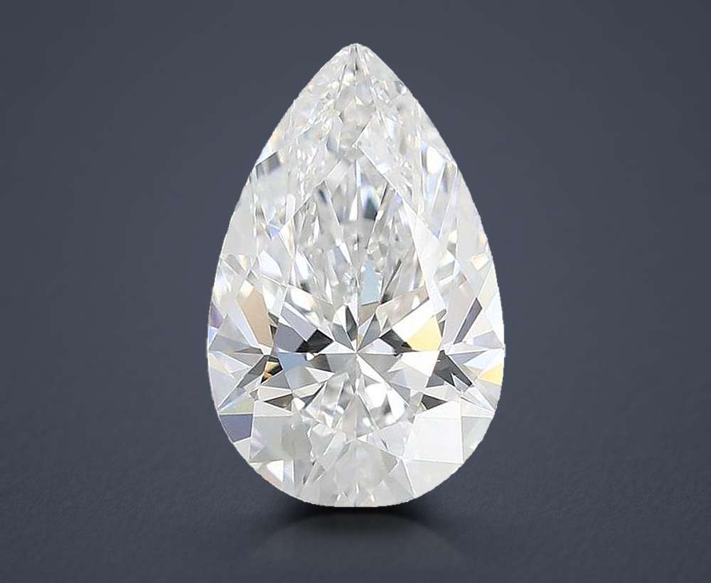 1.74ct D VS1 Rare Carat Ideal Cut Pear Lab Grown Diamond