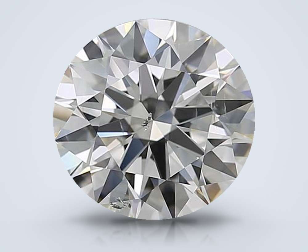 3.53ct H SI2 Rare Carat Ideal Cut Round Diamond