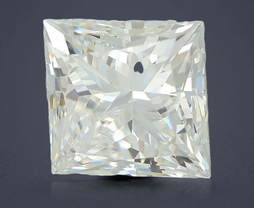 5.08ct E VVS2 Rare Carat Ideal Cut Princess Lab Grown Diamond