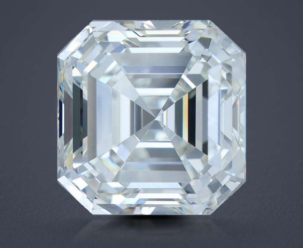 7.02ct J VVS2 Rare Carat Ideal Cut Asscher Diamond