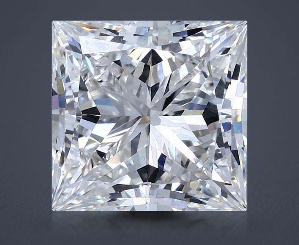11.12ct F VS1 Rare Carat Ideal Cut Princess Lab Grown Diamond