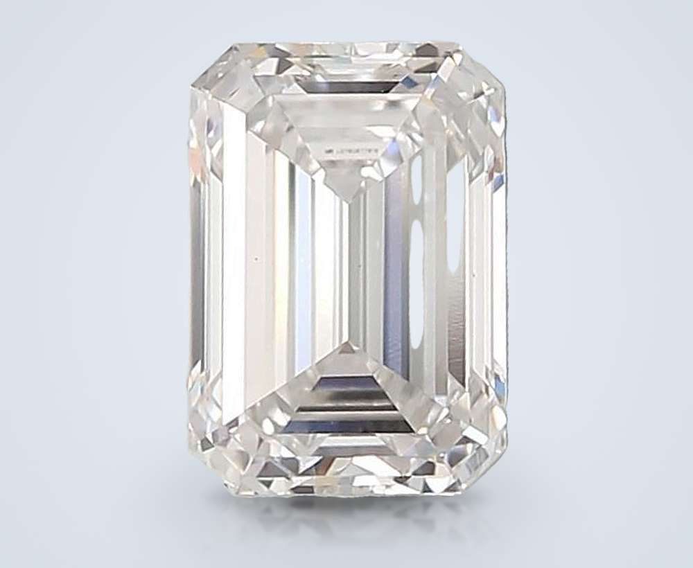 3.05ct G VS1 Rare Carat Ideal Cut Emerald Lab Grown Diamond