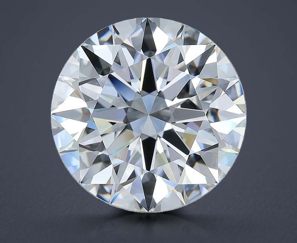 4.07ct F VS1 Rare Carat Ideal Cut Round Diamond