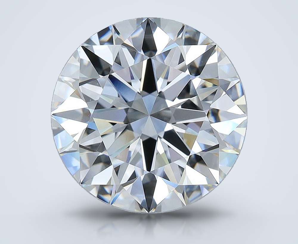 4.07ct F VS1 Rare Carat Ideal Cut Round Diamond