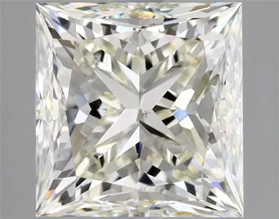 2.91ct K VS2 Rare Carat Ideal Cut Princess Diamond