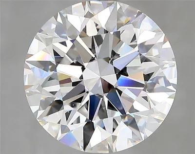 4.05ct D VS2 Rare Carat Ideal Cut Round Diamond