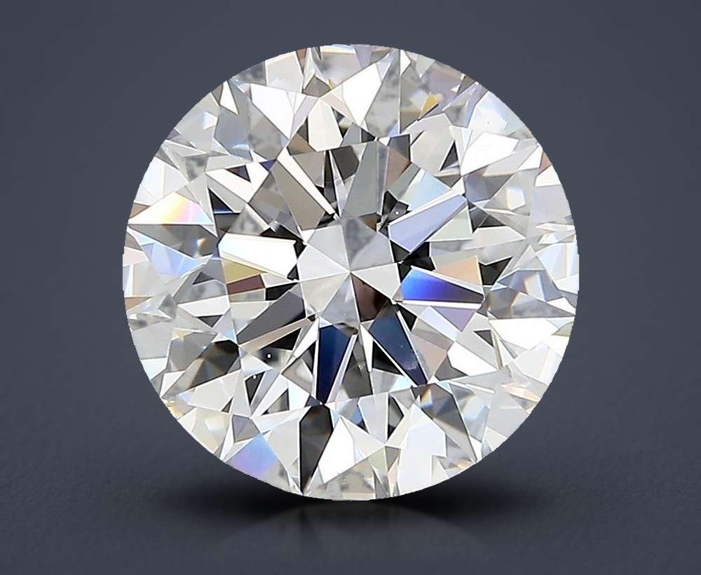 4.05ct D VS2 Rare Carat Ideal Cut Round Diamond