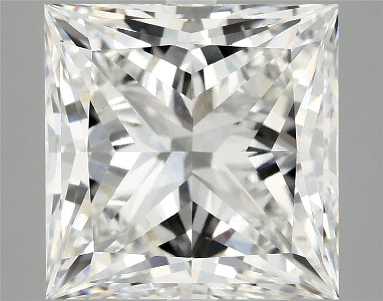 7.11ct G VVS2 Rare Carat Ideal Cut Princess Lab Grown Diamond