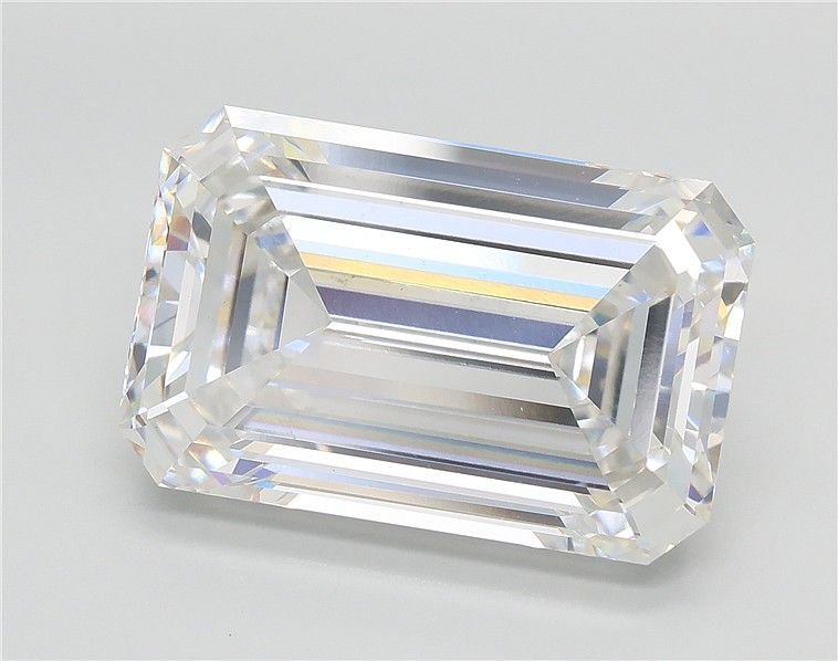 10.04ct F VS1 Rare Carat Ideal Cut Emerald Lab Grown Diamond