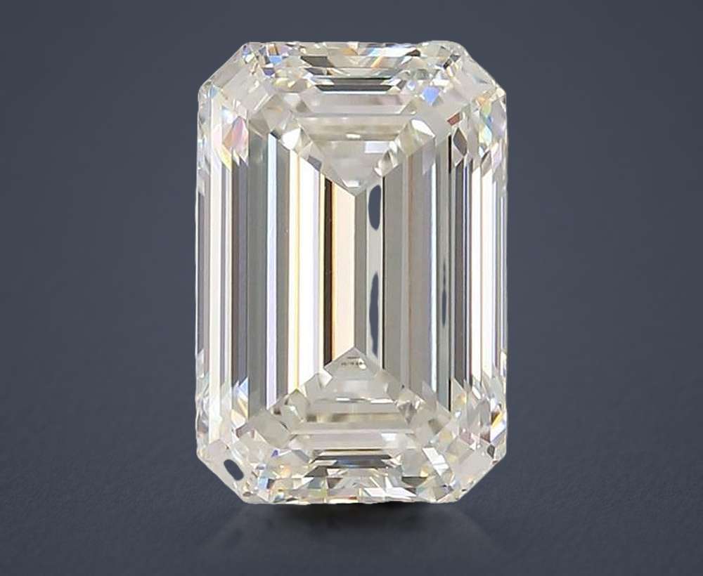 5.07ct G VVS2 Rare Carat Ideal Cut Emerald Lab Grown Diamond