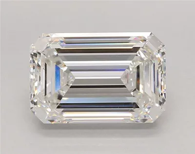 5.04ct F VVS2 Rare Carat Ideal Cut Emerald Lab Grown Diamond