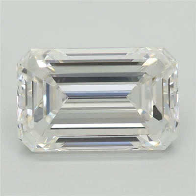 6.40ct E VS1 Rare Carat Ideal Cut Emerald Lab Grown Diamond