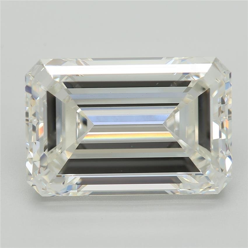7.68ct G VVS2 Rare Carat Ideal Cut Emerald Lab Grown Diamond