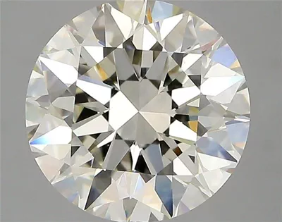 4.04ct K SI1 Rare Carat Ideal Cut Round Diamond
