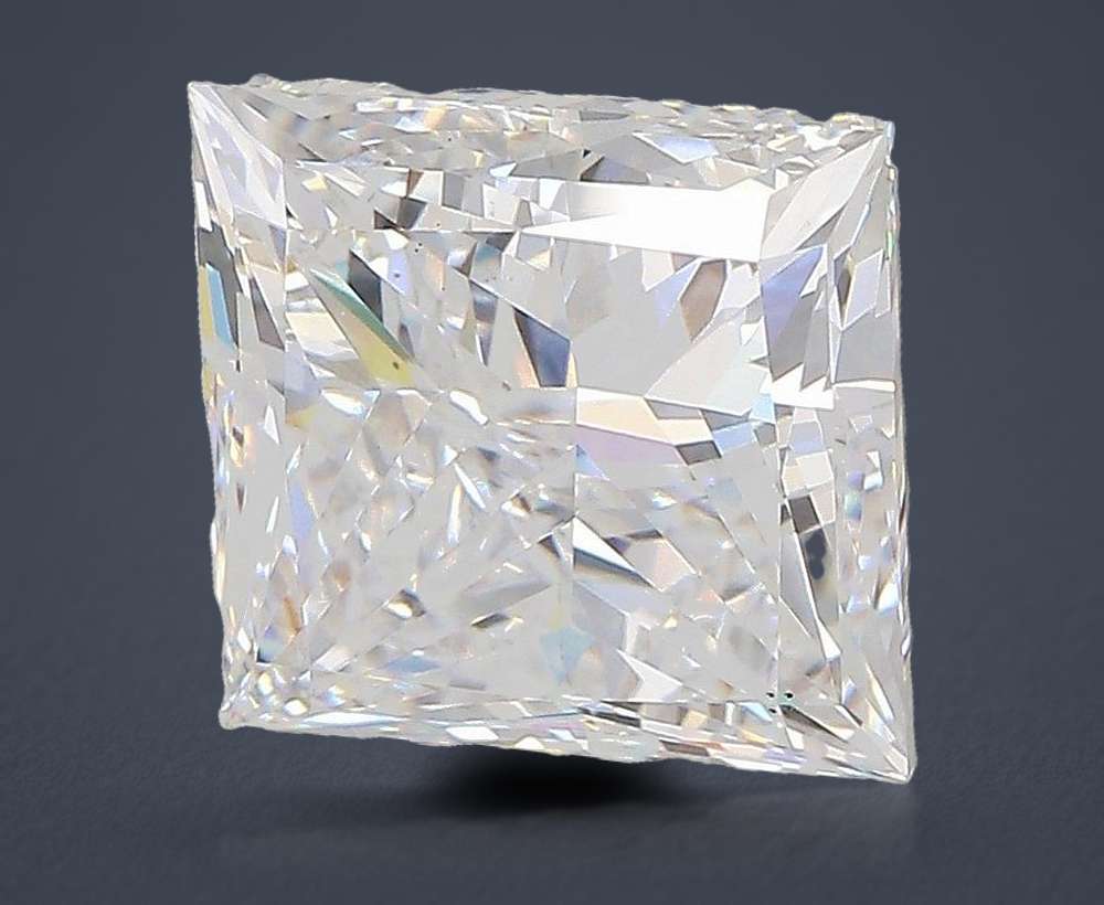 5.08ct E VS1 Rare Carat Ideal Cut Princess Lab Grown Diamond