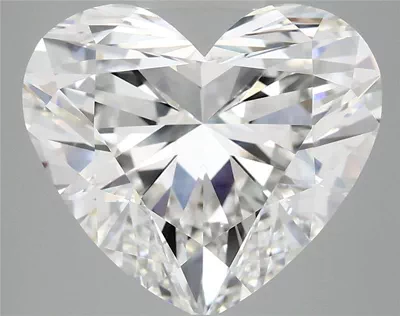6.07ct E VVS2 Rare Carat Ideal Cut Heart Lab Grown Diamond