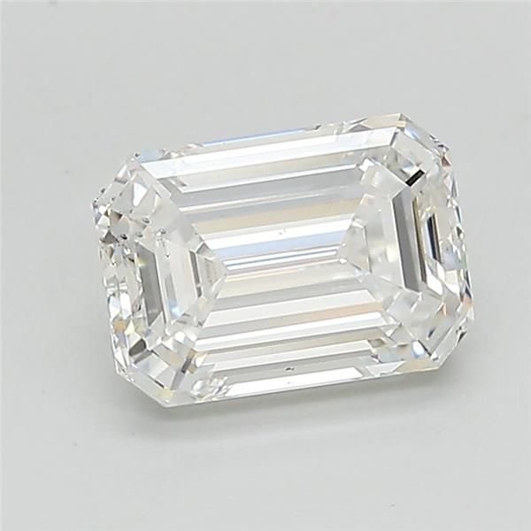 1.50ct D SI1 Rare Carat Ideal Cut Emerald Lab Grown Diamond