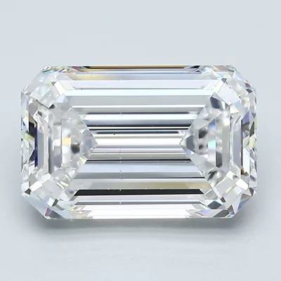 4.01ct E VS2 Rare Carat Ideal Cut Emerald Diamond