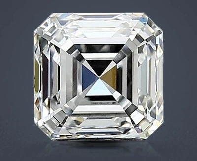 1.60ct E VVS2 Rare Carat Ideal Cut Asscher Lab Grown Diamond