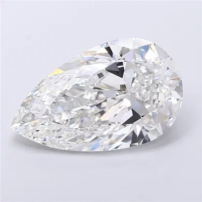11.04ct F VVS2 Rare Carat Ideal Cut Pear Lab Grown Diamond