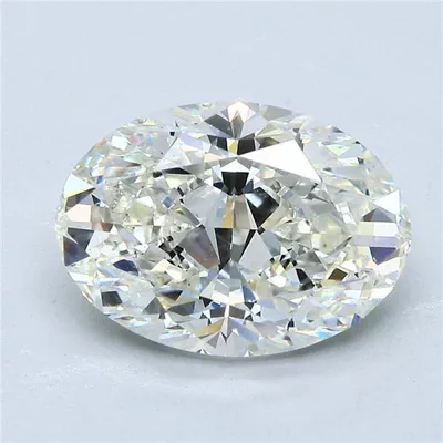 3.51ct J SI1 Rare Carat Ideal Cut Oval Diamond