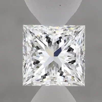 0.89ct E VVS2 Rare Carat Ideal Cut Princess Lab Grown Diamond