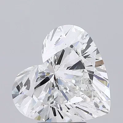 5.21ct F VS2 Rare Carat Ideal Cut Heart Lab Grown Diamond