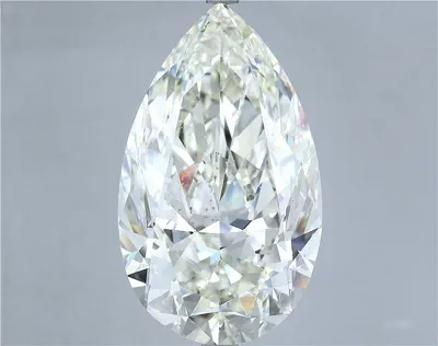 15.03ct J SI1 Rare Carat Ideal Cut Pear Diamond