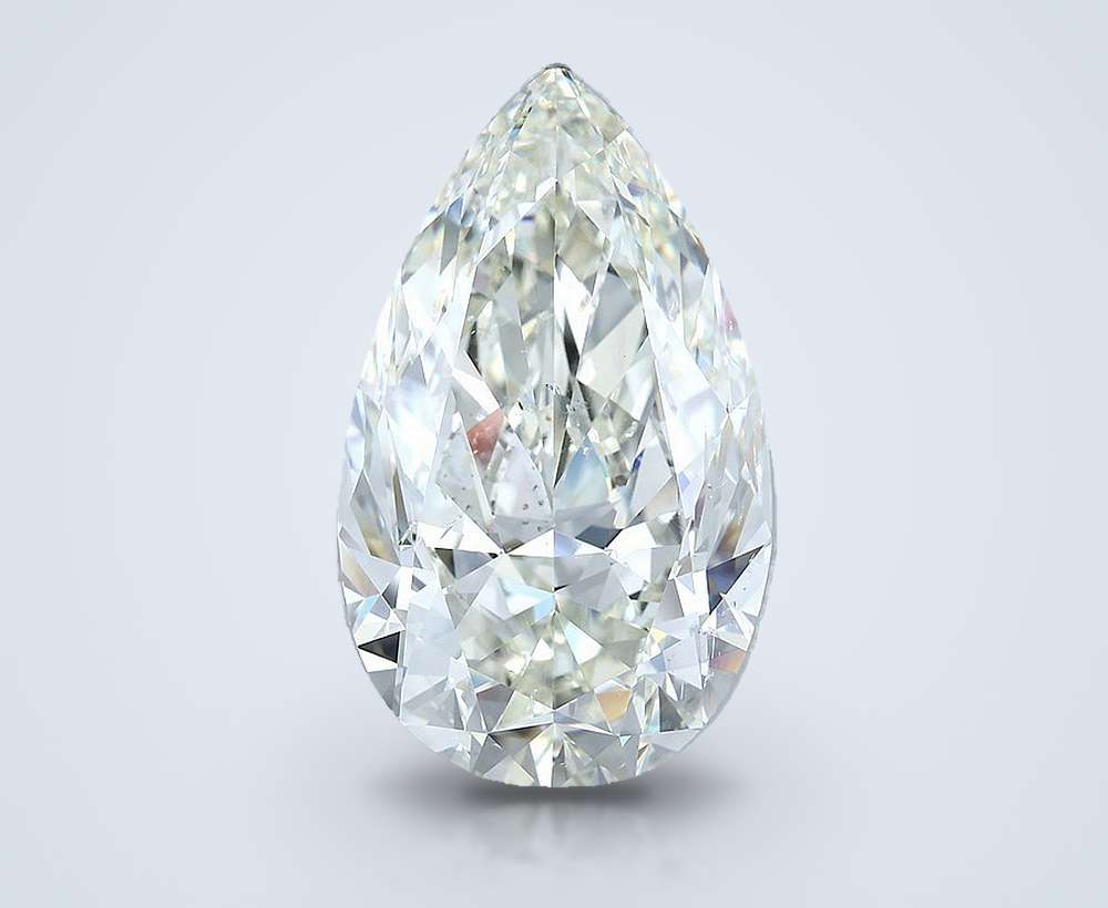15.03ct J SI1 Rare Carat Ideal Cut Pear Diamond
