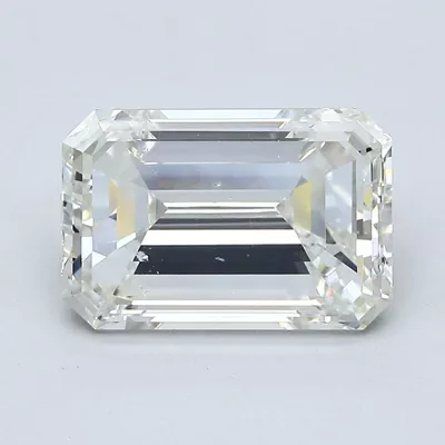 3.01ct J SI2 Very Good Cut Emerald Diamond