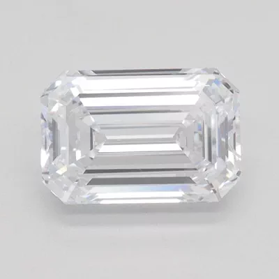 1.52ct D VS1 Rare Carat Ideal Cut Emerald Lab Grown Diamond